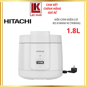 Mua Nồi cơm điện cơ Hitachi RZ-S18MM-W  dung tích 1.8L  màu trắng - Hàng chính hãng