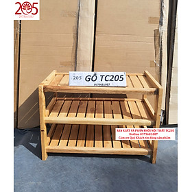 Mua Kệ để giày dép 3 tầng  4 tầng  5 tầng có móc sắt 60cm gỗ cao su EOTYGROUP
