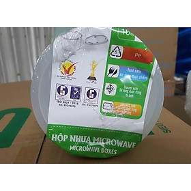 Mua Bộ 10 hộp nhựa tròn 550ml Microwave đựng thực phẩm bảo quản trong tủ lạnh  đựng kim chi