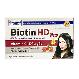 Thực phẩm bảo vệ sức khỏe Biotin HD New - HDPHARMA-Hỗ trợ đẹp da, tóc chắc khỏe