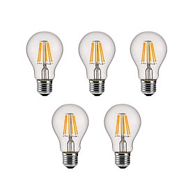 Bộ 5 bóng đèn Led Edison A60 6W đui E27.