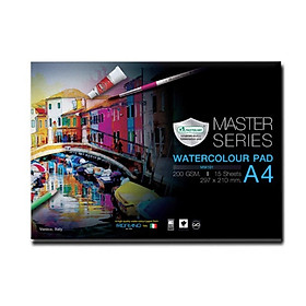 Hình ảnh Tập Vẽ Màu Nước A4 Masterart MW101