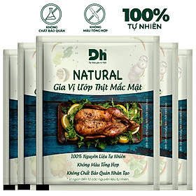 Hình ảnh Combo 5 gói Natural Gia vị Ướp Thịt Mắc Mật Dh Foods