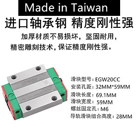 Mua Con Trượt HIWIN Đài Loan HgW20CC