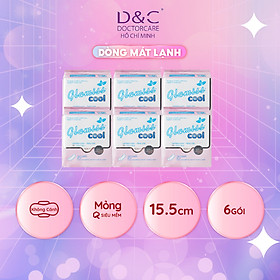 Combo 6 Băng vệ sinh hàng ngày Glamiss Cool BVS thảo dược 16cm siêu mát siêu khô thoáng