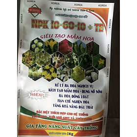 1KG PHÂN BÓN SIÊU TẠO MẦM HOA NPK 10-60-10