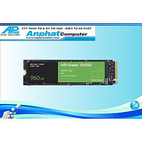 Ổ cứng SSD WD Green SN350 960GB NVMe PCIe Gen3 x4 M.2 2280 (WDS960G2G0C) - Hàng Chính Hãng