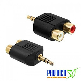 Jack chuyển 3.5mm ra 2 Jack hoa sen cái