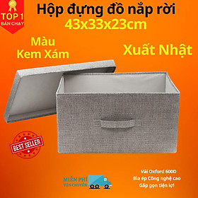 Mua Hộp vải đựng đồ đa năng có nắp TD3a và TD3b – Túi vải Thụy Điển có nắp rời 34L sang trọng vải Oxford chính hãng miDoctor