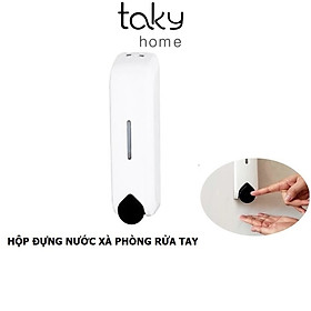 Hộp Đựng Nước Xà Phòng Rửa Tay Treo Tường Cao Cấp, Nút Bấm Nhẹ, Êm Ái, Kiểu Dáng Đẹp, Tiện Lợi -5410