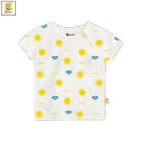 Áo sơ sinh Babiboo BTK37 áo sơ sinh ngắn tay chất liệu viscose mềm mại, mịn mát