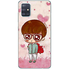 Ốp lưng dành cho Samsung A51 mẫu Anh mắt kính