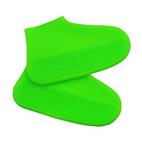 Bộ 2 bọc giày đi mưa silicon chống nước trong suốt co giãn hiệu Coolnice áo mưa cho giày