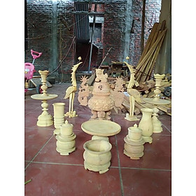 Mua bộ đồ thờ 11 món gỗ mít ta