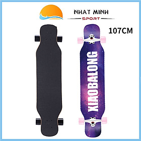 Ván Trượt Mặt Nhám Chống Trơn Trượt Size Lớn 107 x 25 x 12cm, Bánh Cao Su PU, Trục Hợp Kim Chịu Được Tải Trọng Lớn