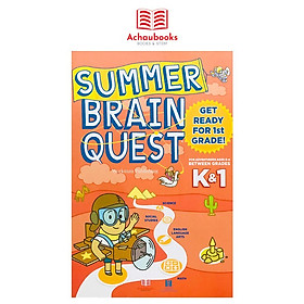 Sách: Summer brain quest k1 ( 5 - 6 tuổi ) - Á Châu Books, bìa mềm in màu