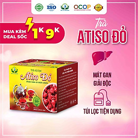 Trà Hoa Atiso đỏ hộp 30 Túi Lọc x 3Gram của Siêu Thị Thiên Nhiên thanh nhiệt mang lại giấc ngủ sâu hơn