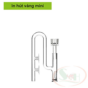 Ống in out thủy tinh Ista phun tia, hút váng mini 12, 16 mm bể thủy sinh cá tép