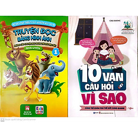 Combo Sách Phát Triển Tư Duy Và Ngôn Ngữ Cho bé - Truyện Đọc Bằng Hình Ảnh - 10 Vạn Câu Hỏi Vì Sao - Cùng Bé Khám Phá Thế Giới Xung Quanh