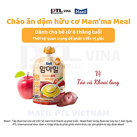 Cháo ăn dặm hữu cơ Mam'ma Meal Táo và khoai lang nghiền 6M