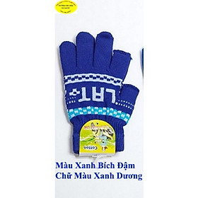 Hình ảnh Găng tay len Bao tay len Nam Nữ Hở 2 ngón In chữ Nhãn SUN G Motor Cotton Chống nắng Giữ ấm Bảo vệ da tay Sx tại VN