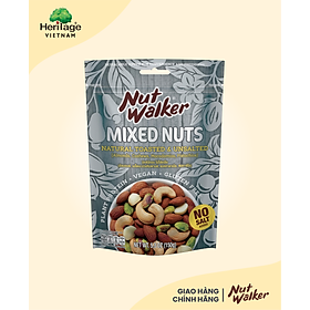 Nut Walker - Gói 150gr Hỗn hợp hạt khô rang không muối (Natural Toasted & Unsalted Mixed Nuts)