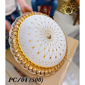 Đèn trần ELYSIA pha lê loại to D500mm phong cách sang trọng trang trí hiện đại - 3 chế độ ánh sáng