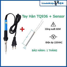 Combo tay hàn TQ936 và sensor hàn tq 936 có điều chỉnh nhiệt độ