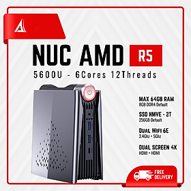 Hình ảnh Máy tính để bàn – PC Gaming – NUC AMD  Ryzen5 5600u – 6 cores 12 threads – 4.2Ghz (Hàng chính hãng)