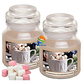 Mua Combo 2 hũ nến thơm tinh dầu Bartek Christmas Marshmallows 130g - kẹo dẻo vani  nến trang trí  thơm phòng  thư giãn  Hỗ trợ khử mùi