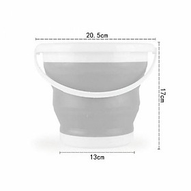 Mua Xô Đựng Nước Gấp Gọn Có Quai Xách Tiện Lợi  Chất Liệu Nhựa Silicon An Toàn Dung Tích 5 Lít