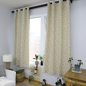 Mua Rèm cửa sổ trang trí  rèm decor MARYTEXCO trang trí nhà cửa  làm dịu nhẹ ánh sáng tự nhiên  rèm ore hoàn thiện tặng kèm dây buộc rèm vintage - họa tiết DÂY HOA NHÍ R-G03 (Giao hàng cho vận chuyển trong 8h làm việc
