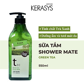 Sữa tắm cao cấp Hàn Quốc Showermate Green Tea (Trà xanh) (Tinh chất trà xanh làm sạch da) 550ml