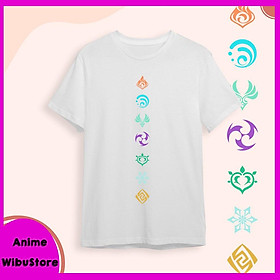 4 MẪU áo thun Genshin Impact Mẫu áo trắng in logo game