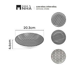 Mua Bộ dĩa BOHEMIA phong cách Nhật Bản Shibori tối giản  hiện đại - Bộ dĩa súp  dĩa ăn  dĩa tráng miệng