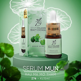 Serum Mụn Z9 Tinh Chất Rau Má Mờ Thâm Giảm Viêm Ngăn Mụn 15ml Z76