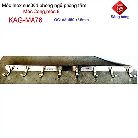 Mua Móc cong treo quần áo inox 304 cao cấp dày  móc8 móc treo đồ nhà tắm KAG-MA76