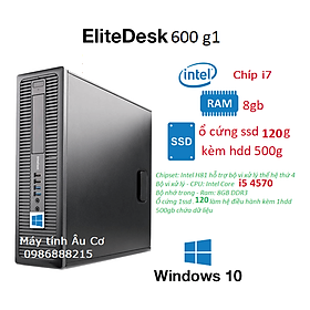 Mua Máy tính đồng bộ EliteDesk 600G1 ( CPU Core i5-4570 ( 3.6GB) - Ram 8GB - SSD 120GB + HDD 500GB ) - HÀNG CHÍNH HÃNG