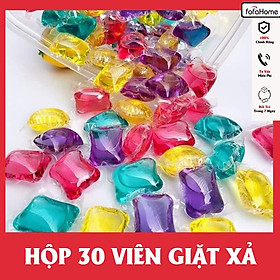 Hộp Viên Giặt Xả Quần Áo Thơm Lâu Tự Tan Tiện Lợi Thay Thế Cho Bột Giặt Và Nước Xả - Hàng chính hãng