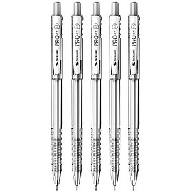 Túi 5 Bút Bi 0.5 mm Thiên Long TL-105 - Mực Đen