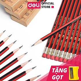 Bút chì lục giác Deli – bút chì gỗ – loại 2B/HB – 10 chiếc/hộp – 33158 / 33159