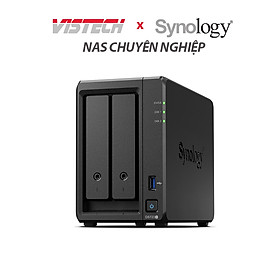 Thiết bị lưu trữ NAS Synology DS723+ (Đen) - Hàng Chính Hãng