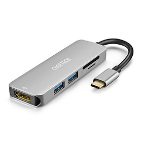 Hub Adapter chuyển đổi 4 in 1 Type-C ra 2 cổng USB 3.0, cổng HDMI 4K