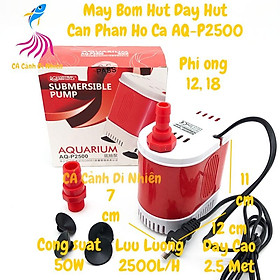 Mua Máy bơm hút đáy AQUAWINGS AQ-P2500 50W bơm chìm hút cặn 360 độ hồ cá AQP2500