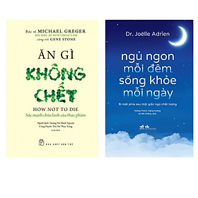 Hình ảnh Sách Combo 2 Cuốn Sống Khỏe: Ngủ Ngon Mỗi Đêm, Sống Khỏe Mỗi Ngày nn + Ăn Gì Không Chết Sức Mạnh Chữa Lành Của Thực Phẩm trẻ