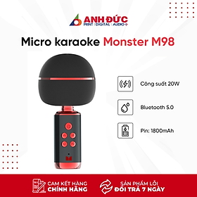 Mua Micro Bluetooth Karaoke Monster M98 - Hàng Chính Hãng