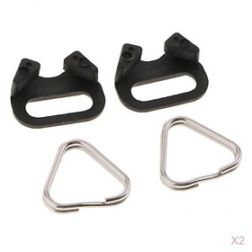 4pcs Hand Grip Split  Triangle for Camera Strap Adapter Hook Set with Holder