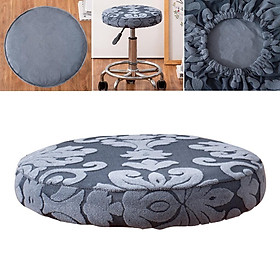 Stool Cover Round Bar Cafe Stool Seat Protector Stool Seat Cushion Black