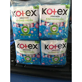 Combo 8 Gói Kotex Hàng Ngày Kháng Khuẩn (8 miếng)- HSD luôn mới