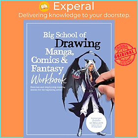 Sách - Big School of Drawing Manga, Comics & Fantasy Workbook - E by Walter Foster Creative Team (UK edition, paperback)